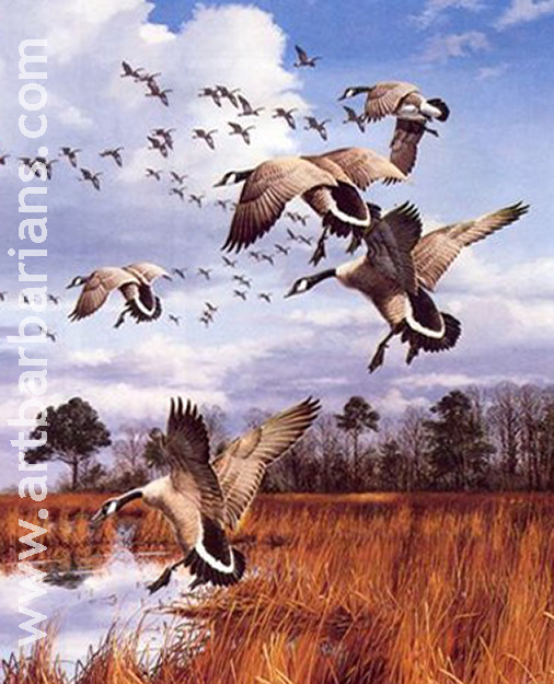 goose hunting paintings