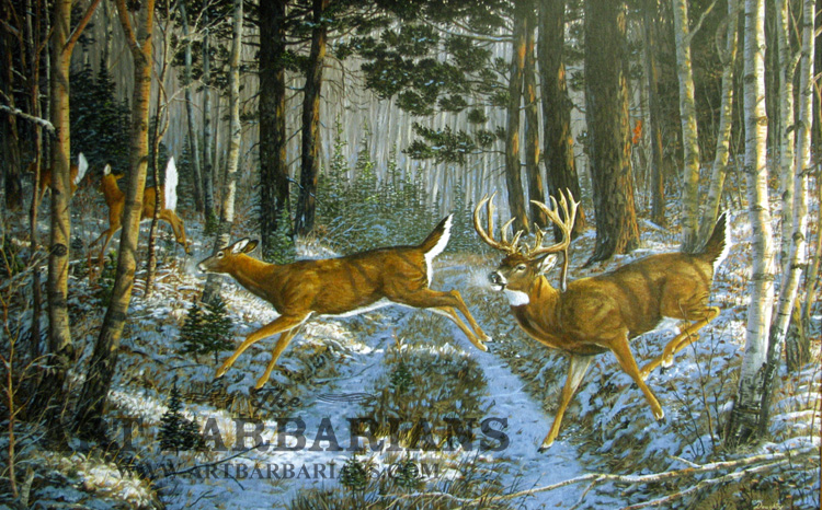 Wildlife art prints plus original paintings with a wide selection from