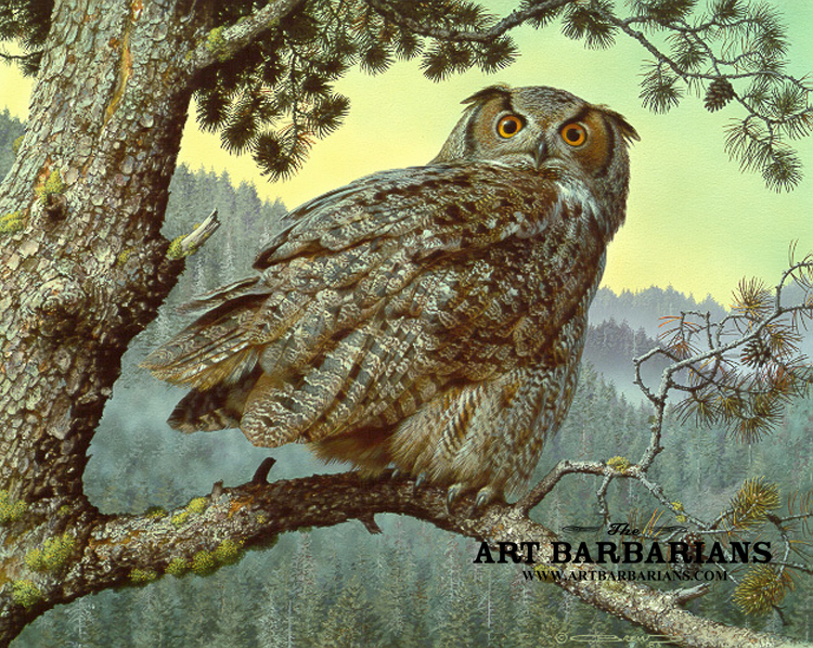 Wildlife art prints plus original paintings with a wide selection