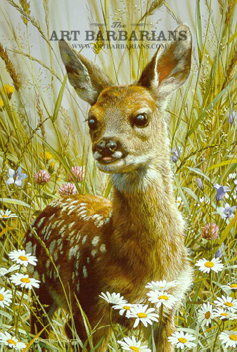 Deer Painting Art Print by Brandon - Fy